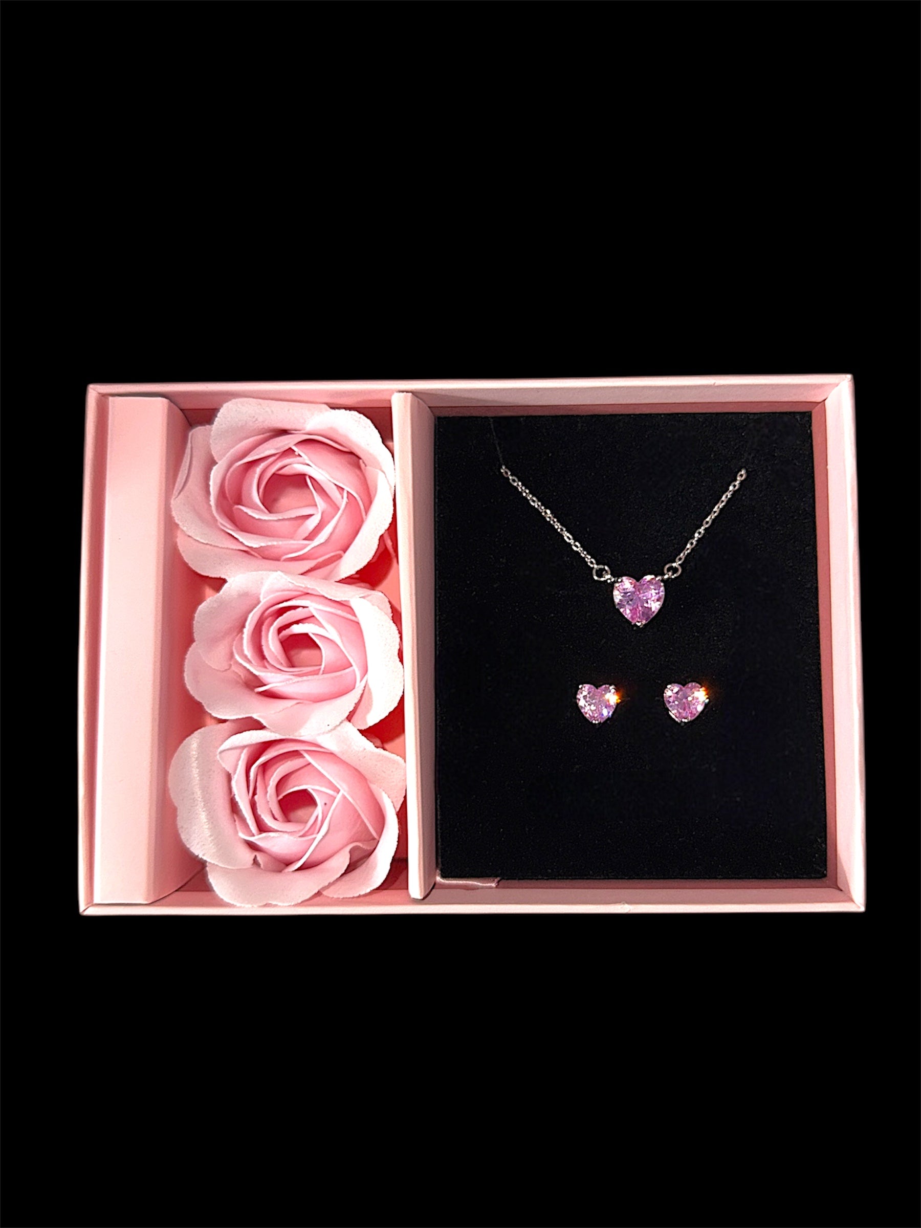 Set Cercei Inima & Colier